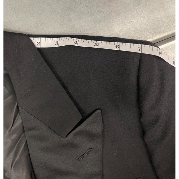 Hickey Freeman Boardroom Blazer Jacket Mens 41 Long Black 100% Wool Sport Coat - Picture 10 of 16